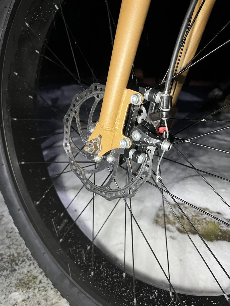 Fatbike Helliot - tlusté kolo / široké pláště - Zlatý