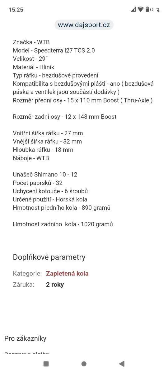 Nové lehké 29" kolo RB CR 17", vidlice Manitou Machete air, Sram NX/SX 1x12, BOOST pevné osy