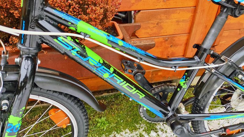 Dětské kolo 20" Superior Paint 4-9let postava 100-135cm po servisu 