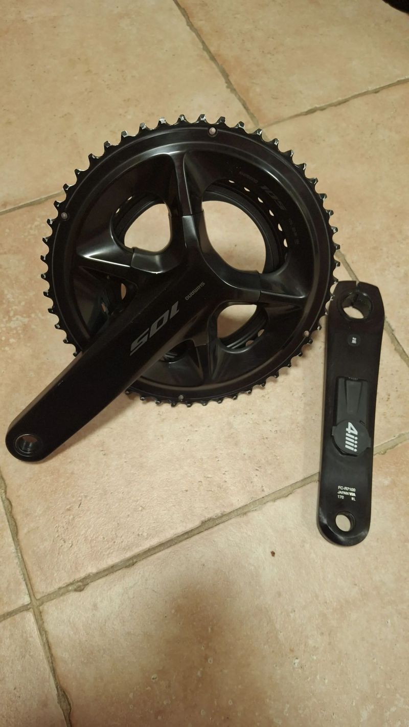 Prevodnik Shimano 105 52/36 velikost 170mm s wattmetrem 4iii v leve klice