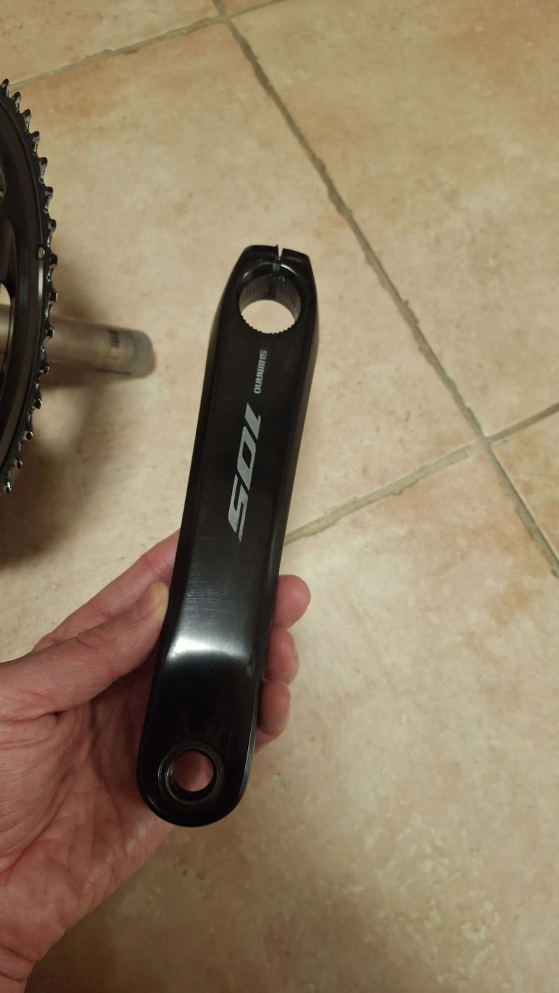 Prevodnik Shimano 105 52/36 velikost 170mm s wattmetrem 4iii v leve klice