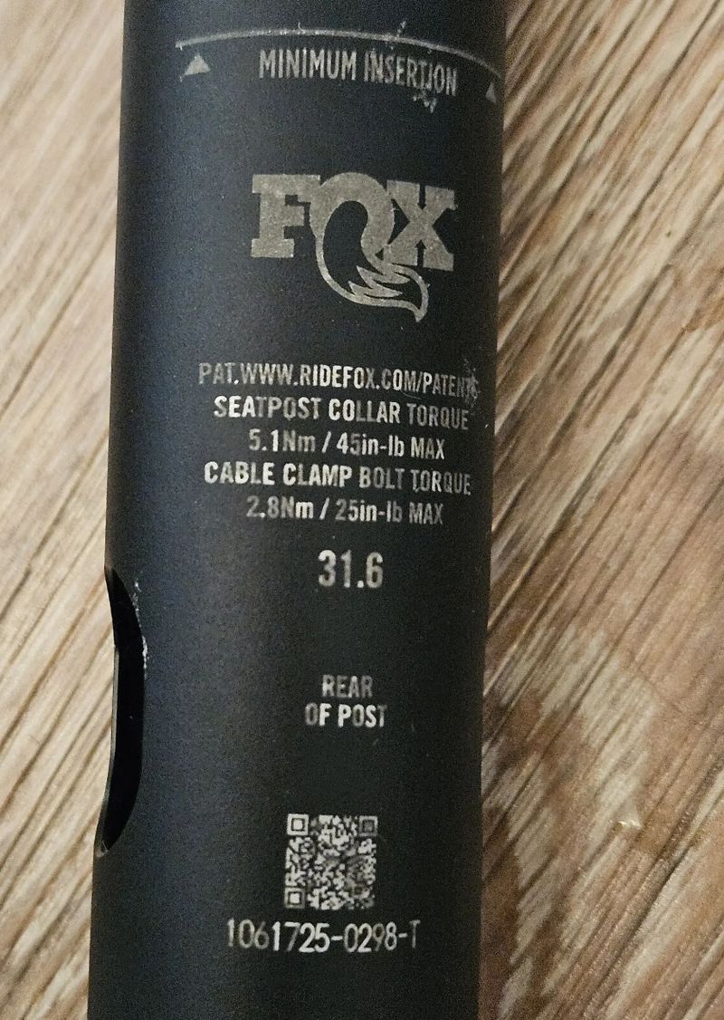 Teleskopická sedlovka Fox Transfer SL 125mm / 31,6mm