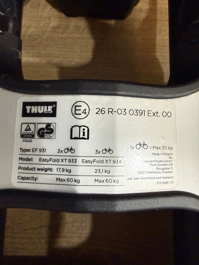 Thule EasyFold XT 933
