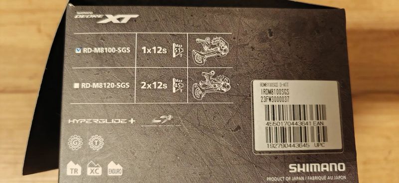 Přehazovačka Shimano RD-M8100-SGS, pro převody 1x12