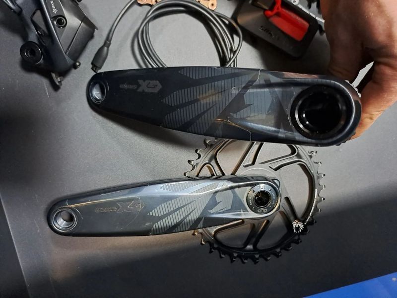 Zánovní sada 1 x 12speed Sram Gx AXS - upgrade ramínko - kazeta, řetěz, převodník XX1 / Copper