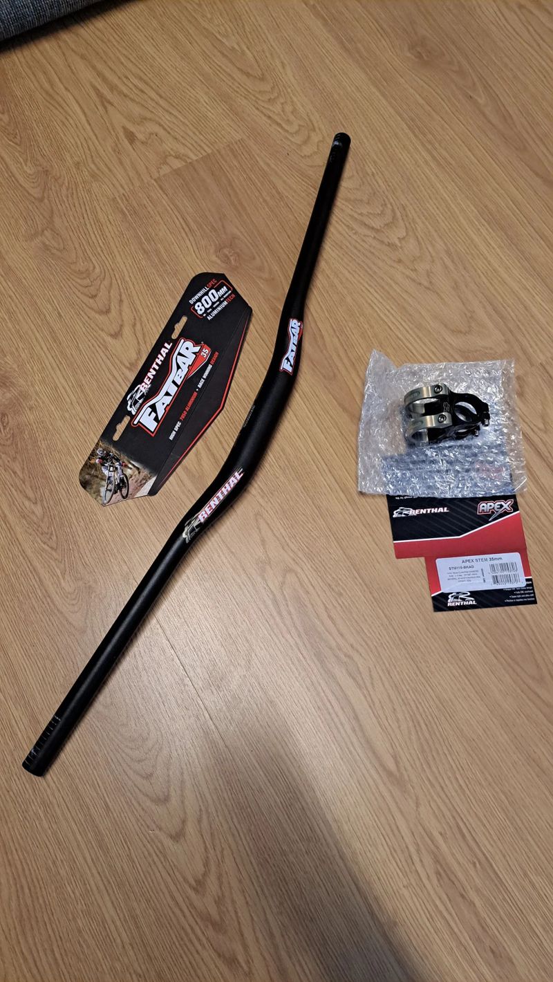 řidítka - RENTHAL Fatbar V3 Riser – 35.0 × 800 mm / Rise 20 mm