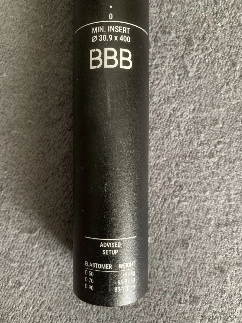 Odpružená sedlovka BBB průměr 30,9