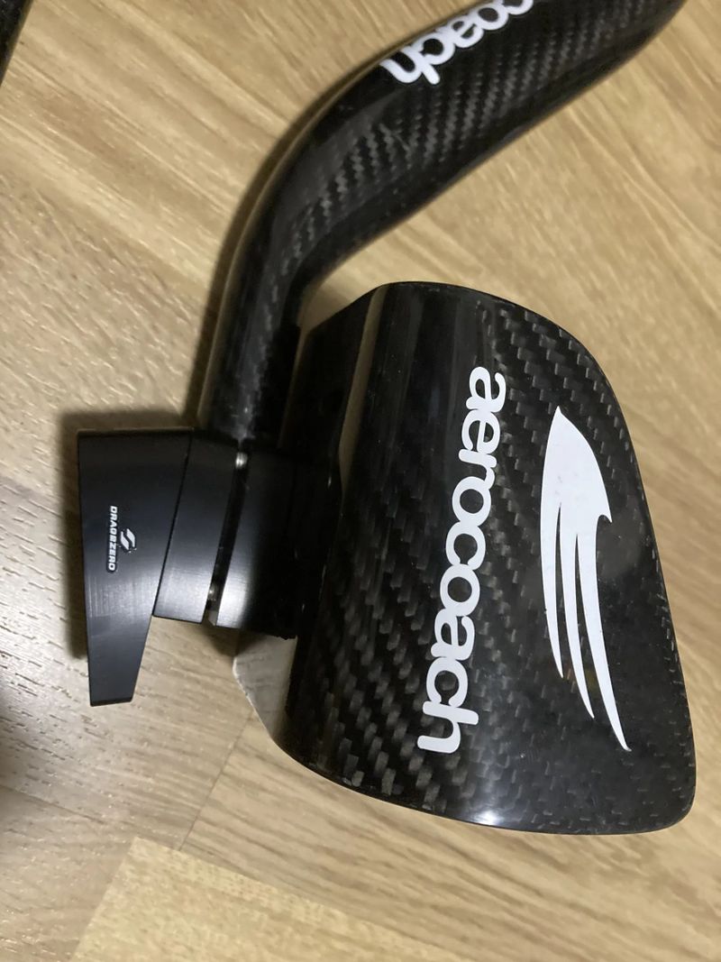 Triatlonové Aerocoach podpěrky a nástavce + drag2zero podložka s 15 sklonem a objímka