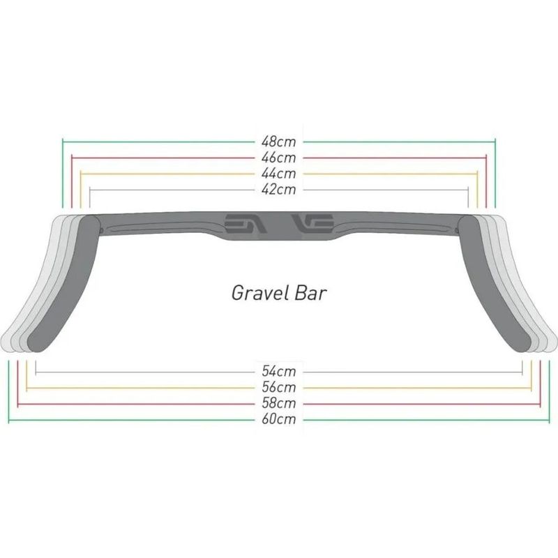 Karbonová řídítka Enve G Series Gravel 440 mm