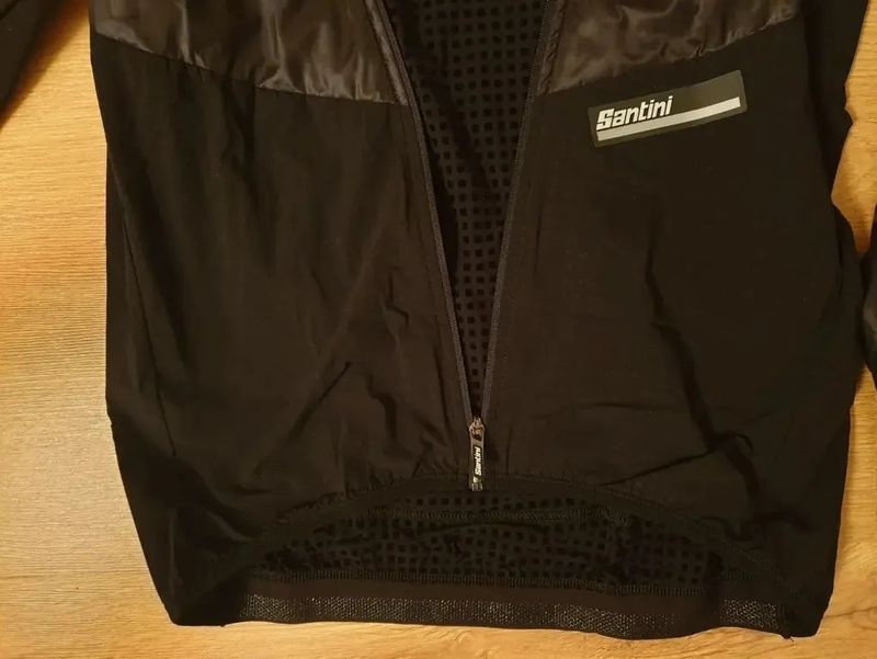 Santini windproof návleky + větrovka Santini Redux s kožíškem