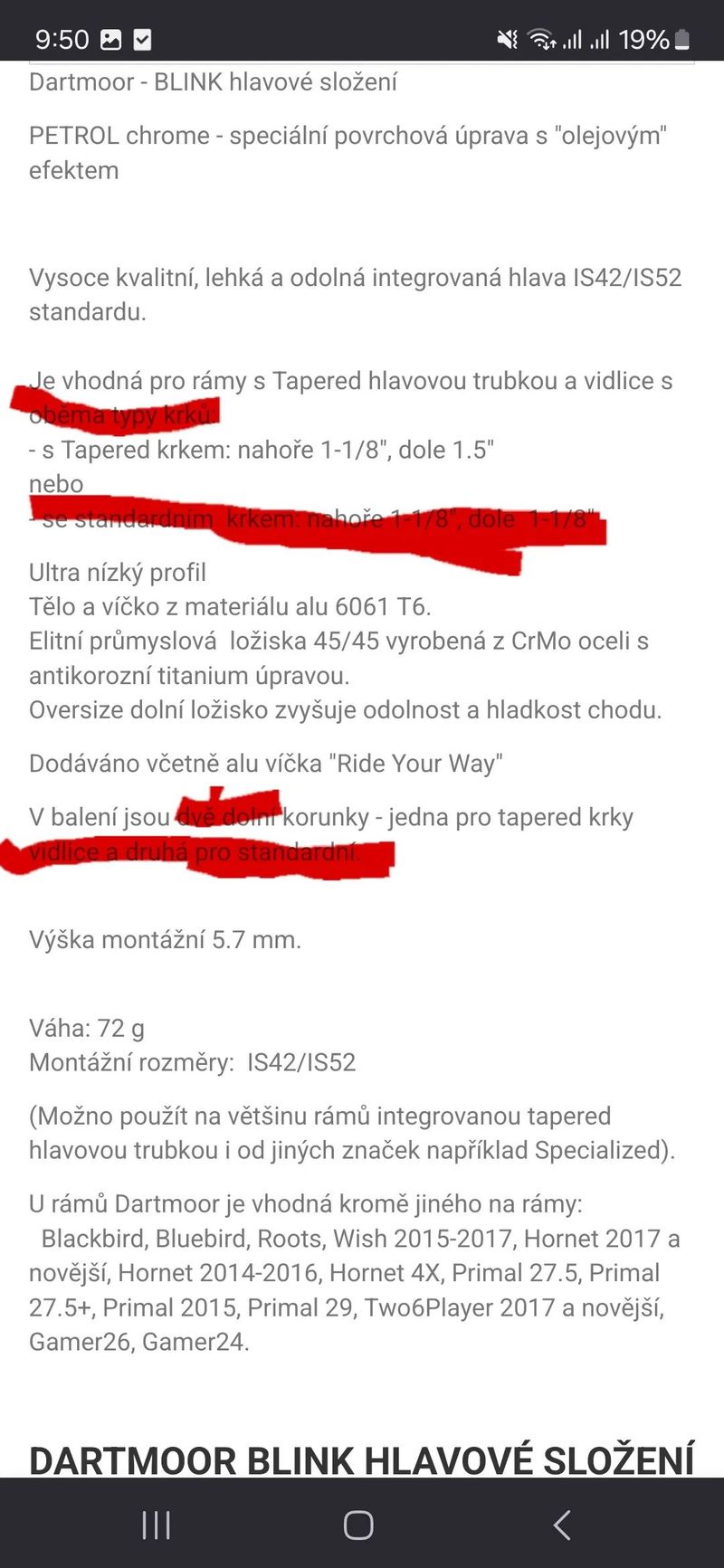 Dartmoor Blink IS42/52 barva petrol (oilslick)