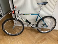 Singlespeed vintage mtb Amulet Maxima + komponenty + zámek