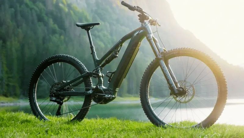 Horské celoodpružené elektrokolo Rockrider 29" E-FEEL 900S