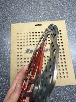 Brzdový kotouč Hope Floating 203mm červený