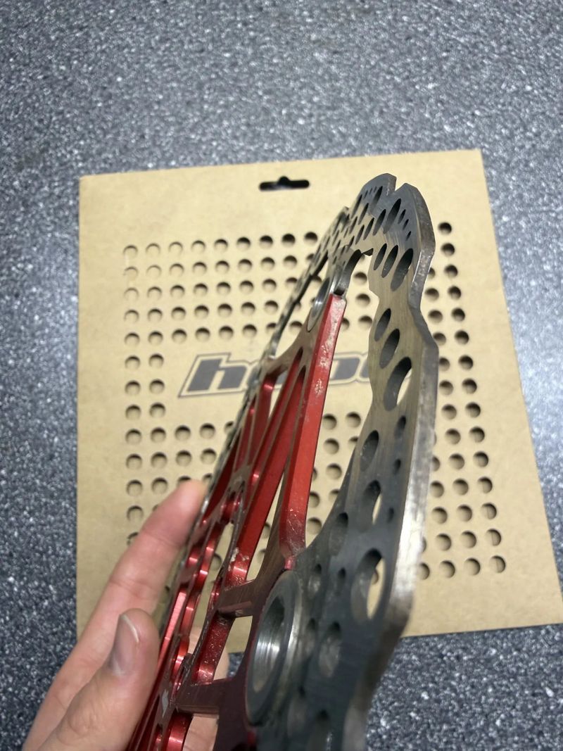 Brzdový kotouč Hope Floating 203mm červený