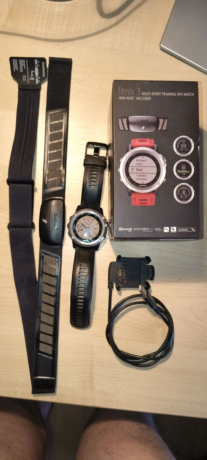 GARMIN FENIX 3 + HR belt, GARMIN EDGE 800