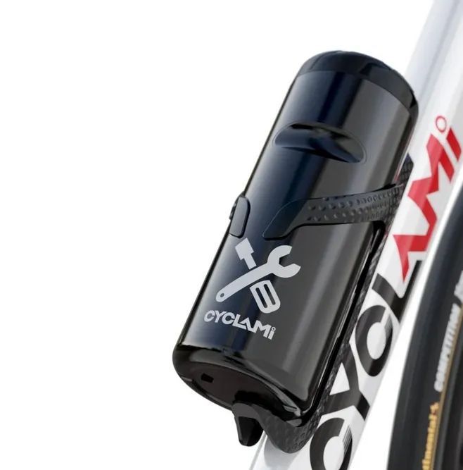 CYCLAMI láhev na nářadí na kolo + nářadí + duše