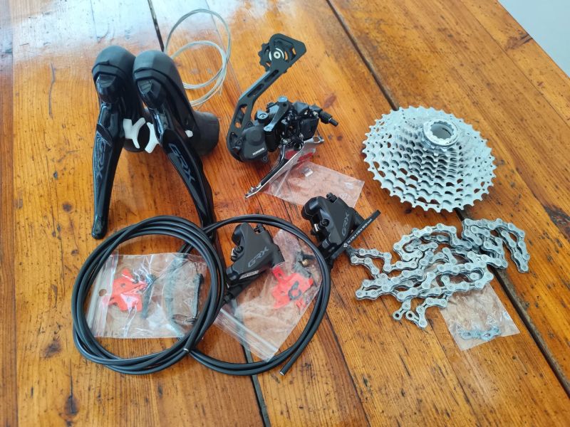 Prodám sadu na gravel Shimano GRX 400, 2x10 sp.