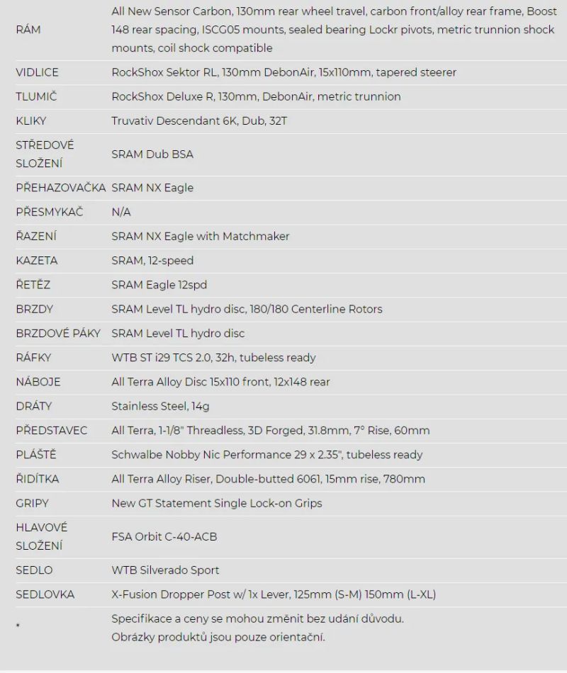 GT Sensor Carbon Elite