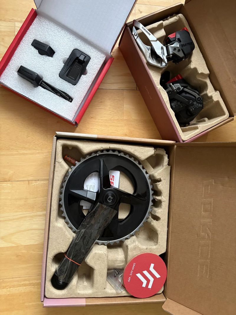 Sada SRAM Rival eTap AXS D1 2x12, 48/35T 172,5 cm s wattmetrem