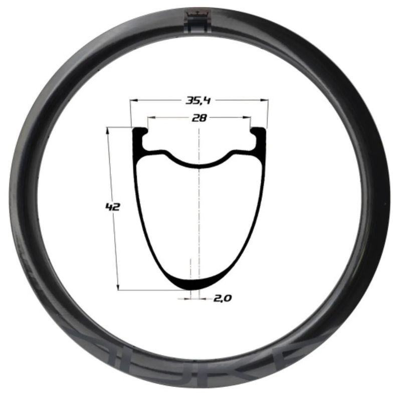 MTB 29er - výška ráfku 42mm
