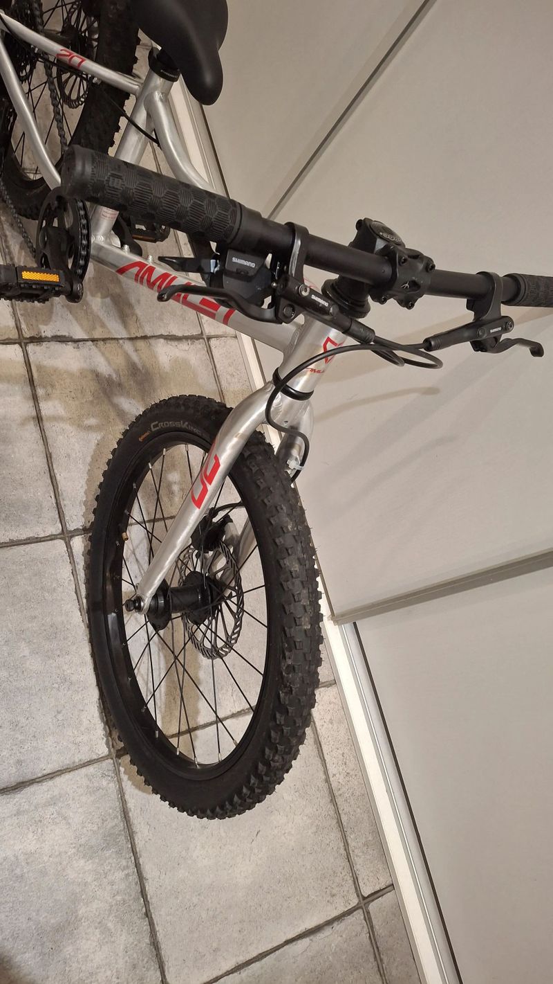 Amulet 20" Youngster SH alu brushed transparent/red