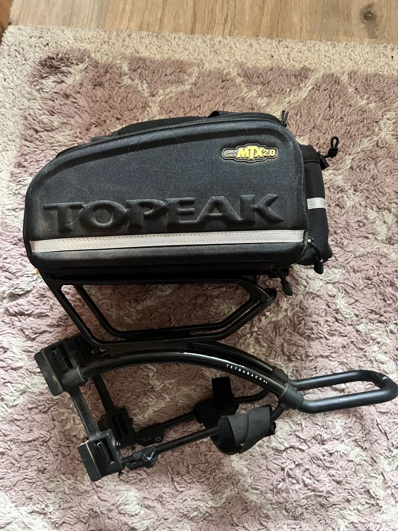 Nosič na kolo Topeak TetraRack M2 HD s Brasnou v kompletnim setu 