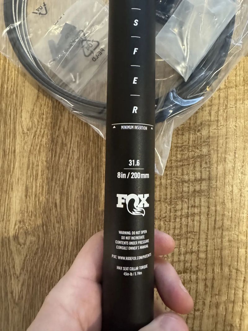 Fox Transfer Performance teleskopická sedlovka 31.6 200mm + páčka