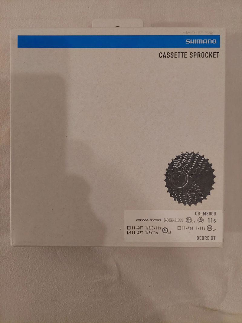 Prodám kazetu Shimano Deore XT CS-M 8000 11s, 11-42 T.