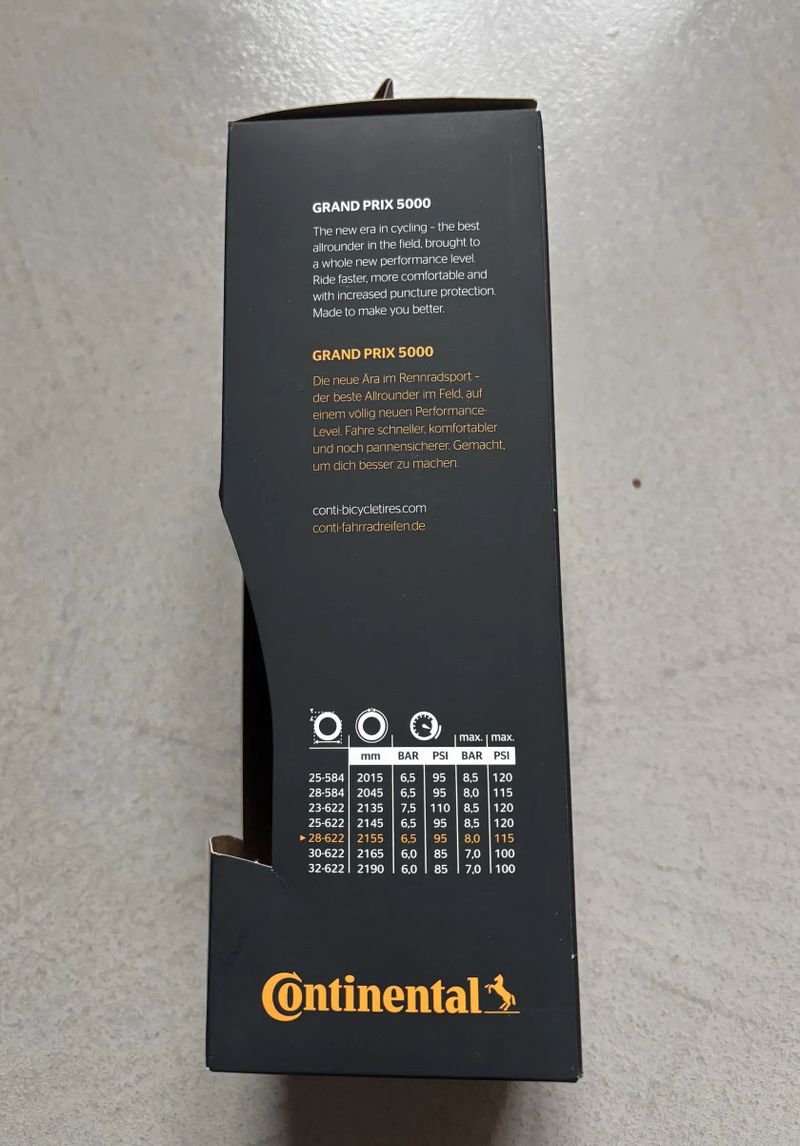 Continental GrandPrix 5000 28-622 silniční plášť kevlar černá