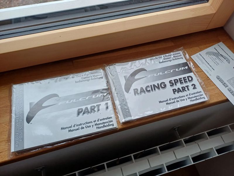 manuály ke kolům Fulcrum Racing Speed