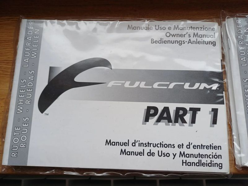 manuály ke kolům Fulcrum Racing Speed