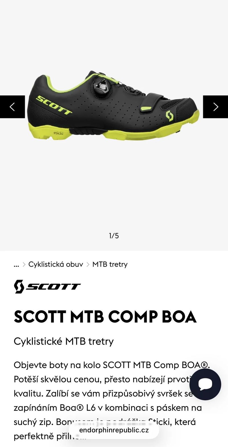 Cyklistické MTB tretry Scott COMP BOA Pánské