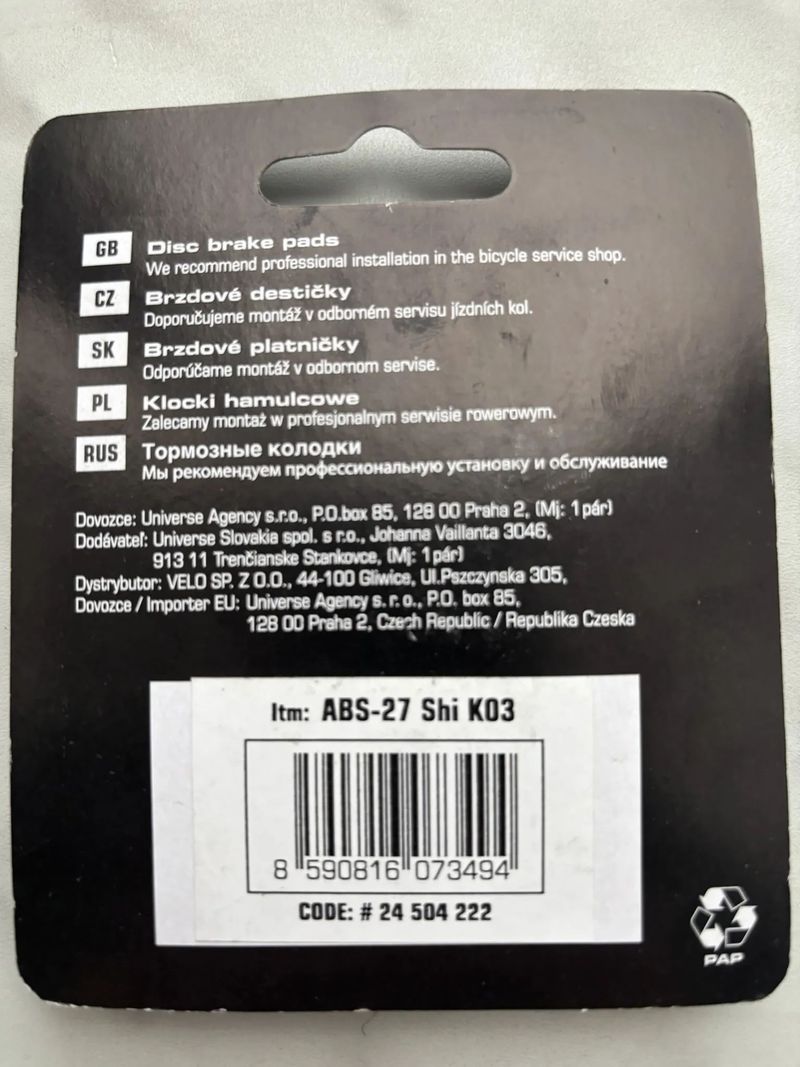 Destičky Author - ABS-27 Shi K03