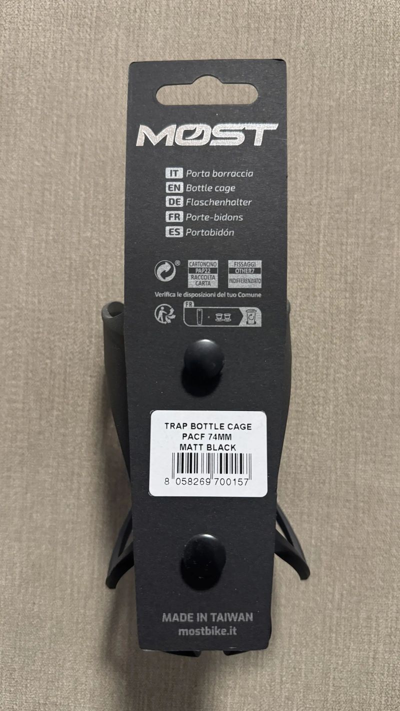 MOST TRAP PACF košík na láhev 74 mm černý - cena za 2ks