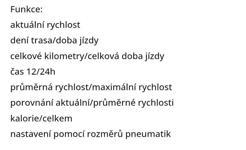 Tachometr na kolo Sigma BC 9.16 ATS