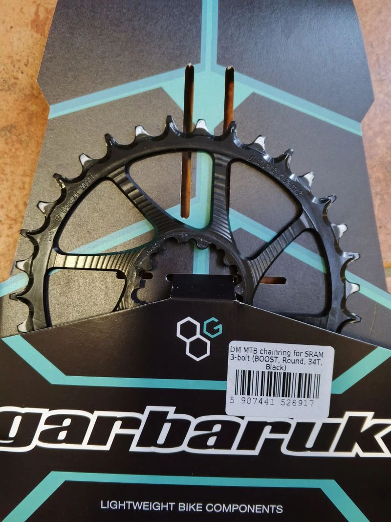 Prodám MTB prřevodník Garbaruk 3-bolt, BOOST, 34T