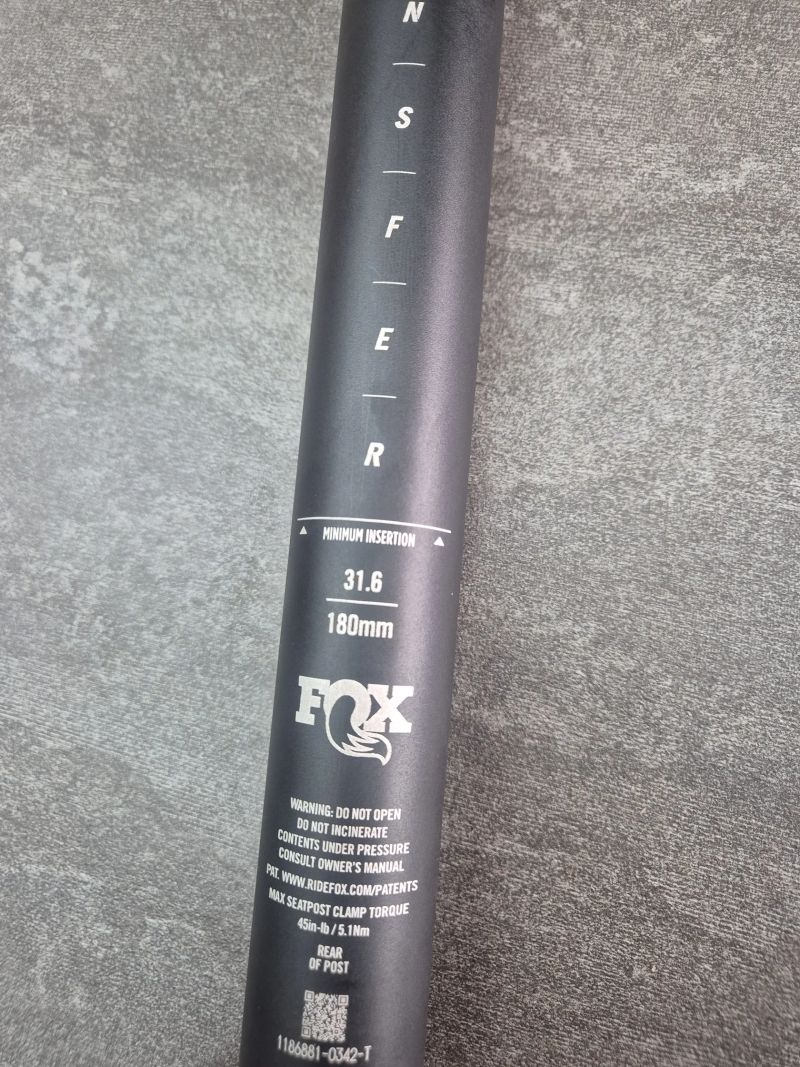 Fox Transfer 31.6 180mm