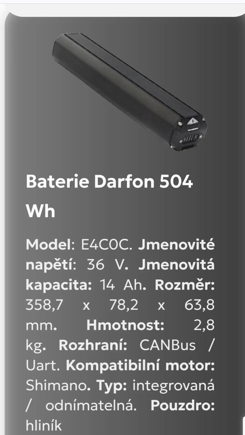 Shimano - Darfon E404C - 504Wh