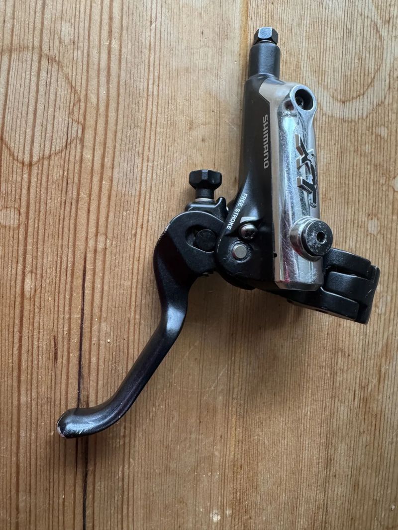 Brzdová páčka Shimano XT BL-M785-B, levá, stříbrná, objímka