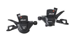 nové Shimano SLX řadící páky SL-M670 2/3 x 10 rychlostí DYNASYS s ukazetely rychlosti objímka 22,2mm