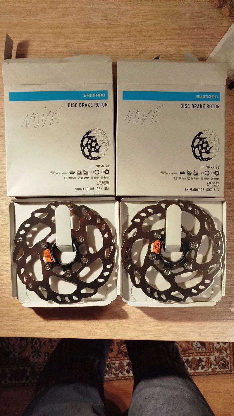 Prodám Nové Kotouče Shimano Slx 160mm (Centr lock)