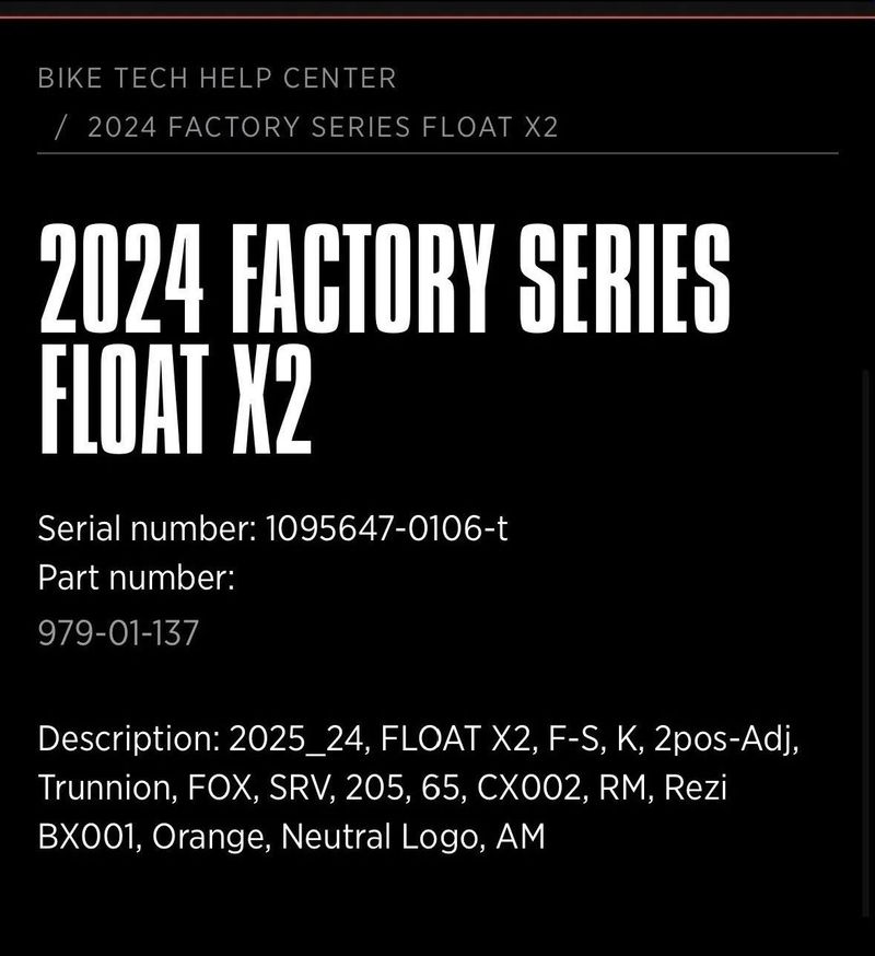 Fox Float X2 Factory, 205x65 mm