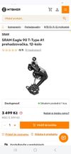 Nová Prehadzovačka Sram 90 Eagle Transmission T-Type