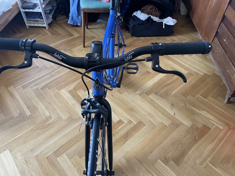 Městské kolo Herka Furioso singlespeed, modrá