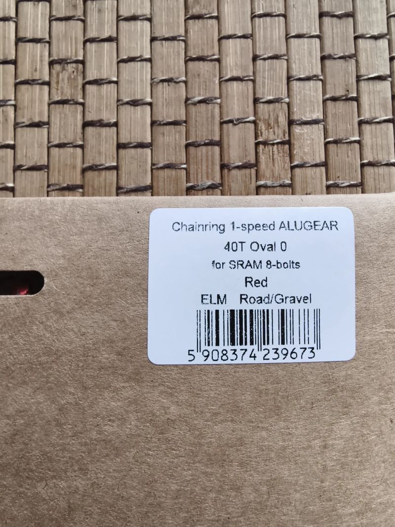 Chainring Alugear Oval Sram-8bolts 40T