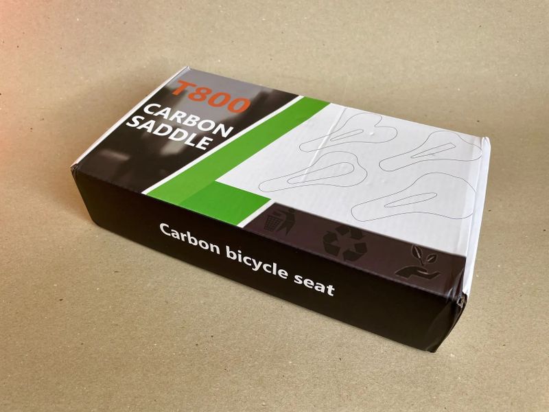 Sedlo karbonové T800 Bike Saddle 143mm 7x9 Carbon