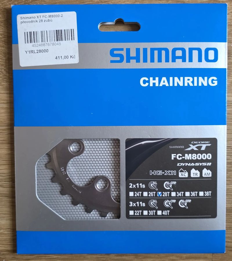 Shimano Deore XT 11s převodníky a kazete
