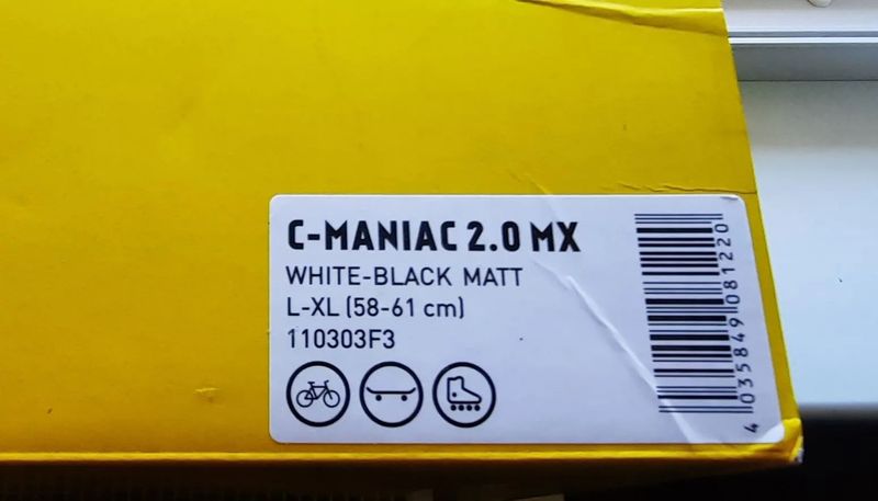 Helma Cratoni C-Maniac 2.0 MX - White/Black Matt, vel. L/XL (58-61cm)