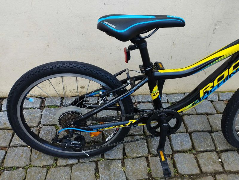 dětské horské MTB kolo Rock Machine Surge 20 pro výšku 115-135cm; po servisu + dárek